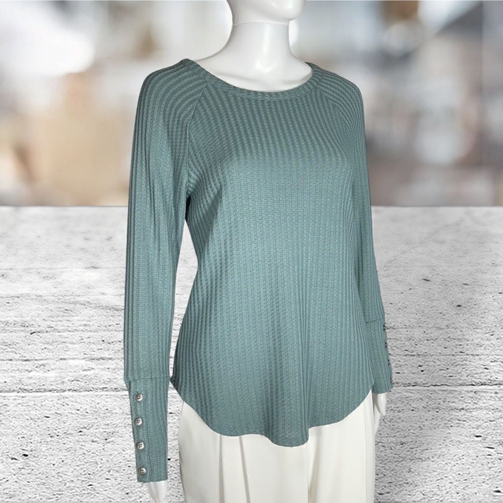 Chaser Long Sleeve Green Thermal Long Sleeve Top